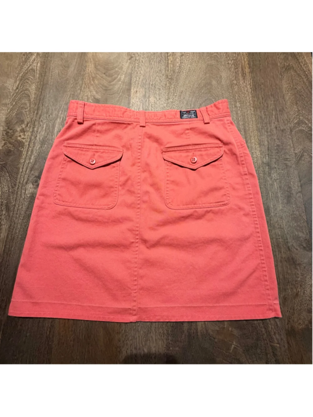 Women's Polo Ralph Lauren Coral Chino A-Line Mini Skirt Size Small